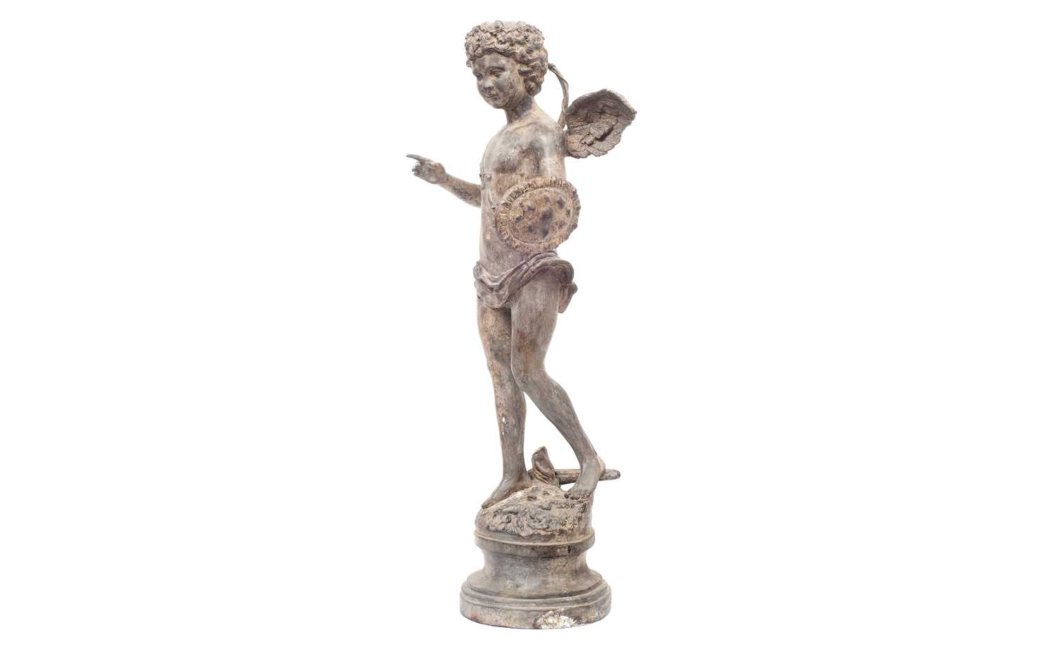 AFTER AUGUSTE MOREAU (FRENCH, 1834-1917) A PATINATED METAL FIGURE OF CUPID - Bild 2 aus 4