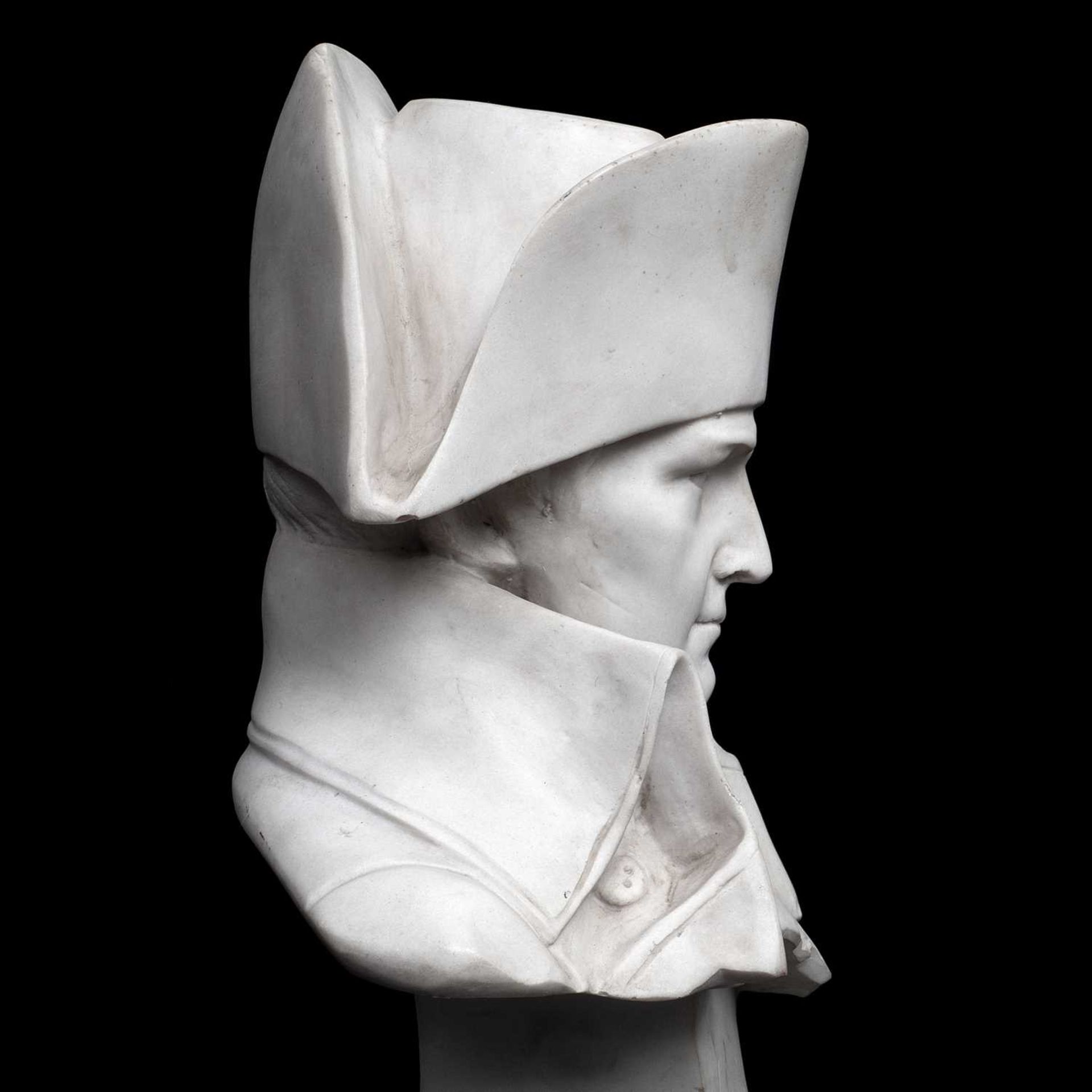 A COMPOSITE MARBLE BUST OF NAPOLEON - Image 3 of 5