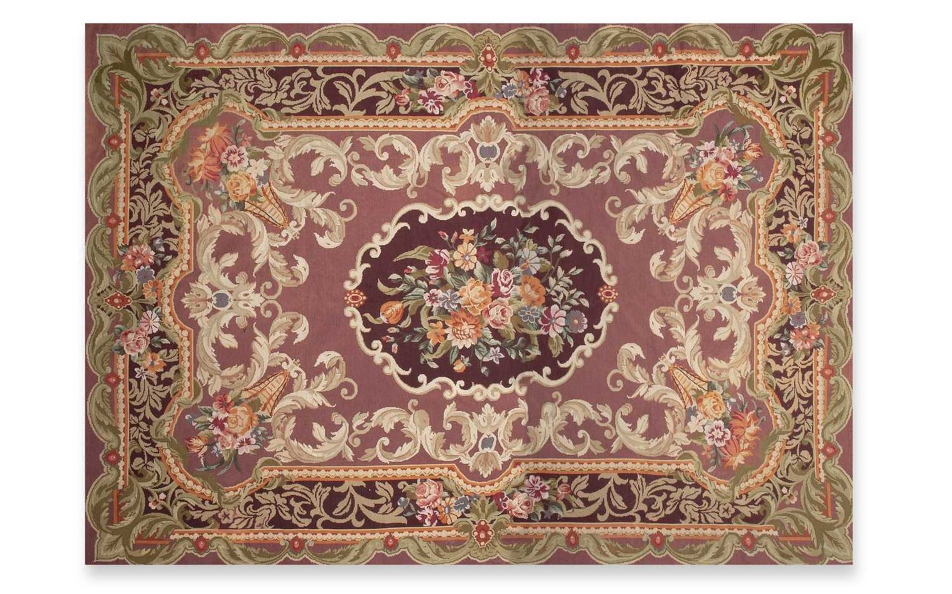 AN EARLY 20TH CENTURY AUBUSSON DESIGN TAPESTRY
