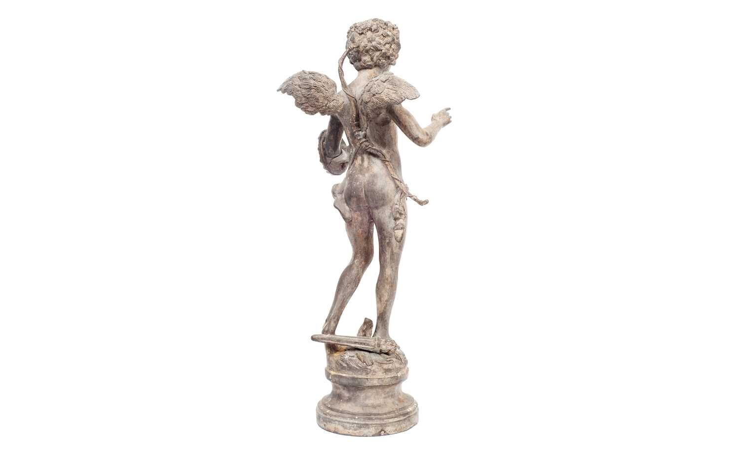 AFTER AUGUSTE MOREAU (FRENCH, 1834-1917) A PATINATED METAL FIGURE OF CUPID - Bild 3 aus 4