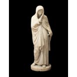 BENJAMIN EDWARD SPENCE (1822-1866): A LARGE MARBLE FIGURE 'HIGHLAND MARY', CIRCA 1855