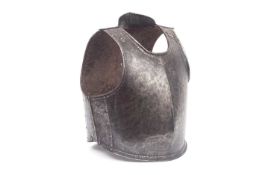 A RARE 17TH / 18TH CENTURY INDIAN WATERED STEEL CUIRASS
