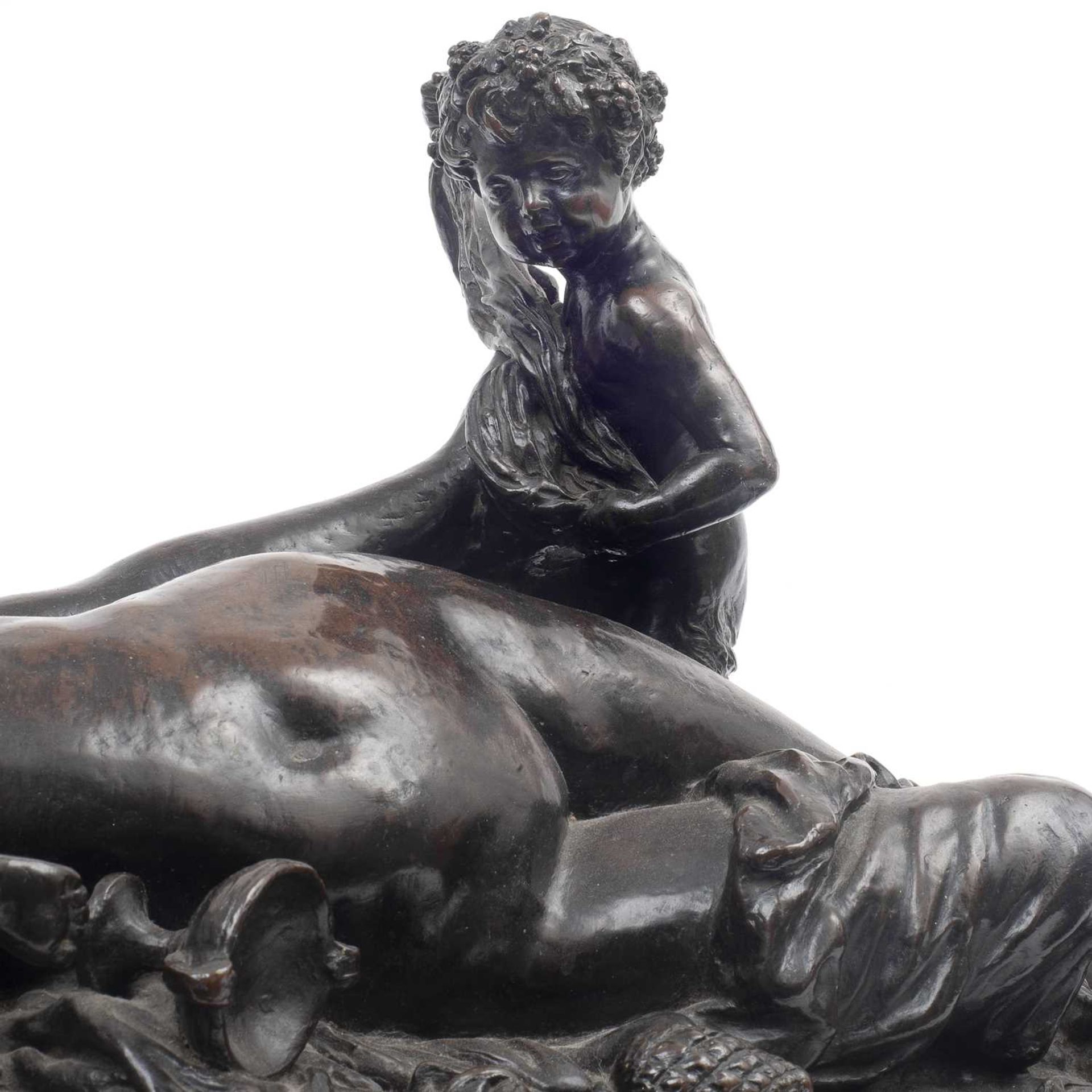 A LARGE 17TH CENTURY STYLE BRONZE EROTIC GROUP, PROBABLY 19TH CENTURY - Image 6 of 6