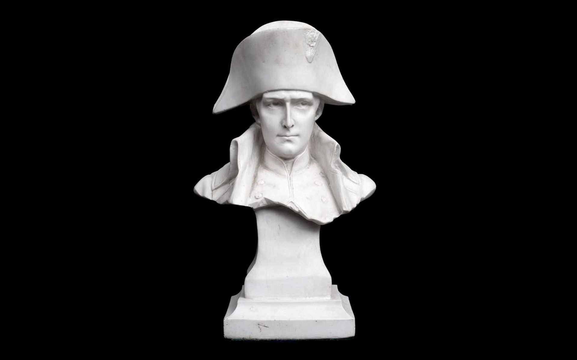 A COMPOSITE MARBLE BUST OF NAPOLEON