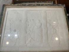 A SET OF EARLY 19TH CENTURY GRAND TOUR PLASTER RELIEFS AFTER RAPHAEL CIRCA 1820
