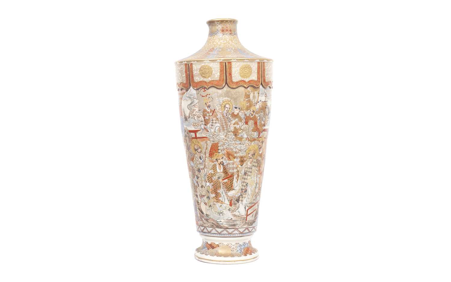 A LARGE LATE 19TH / EARLY 20TH CENTURY JAPANESE SATSUMA VASE - Image 2 of 6