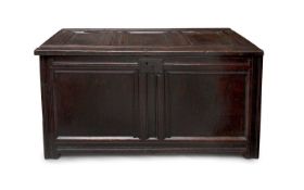 A 16TH CENTURY ENGLISH OAK COFFER