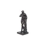 AFTER THE ANTIQUE: A 19TH CENTURY BRONZE OF SILENUS AND THE INFANT BACCHUS
