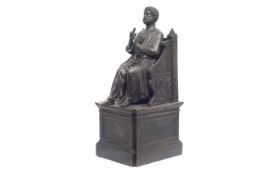 A 19TH CENTURY ITALIAN GRAND TOUR BRONZE FIGURE OF ST PETER