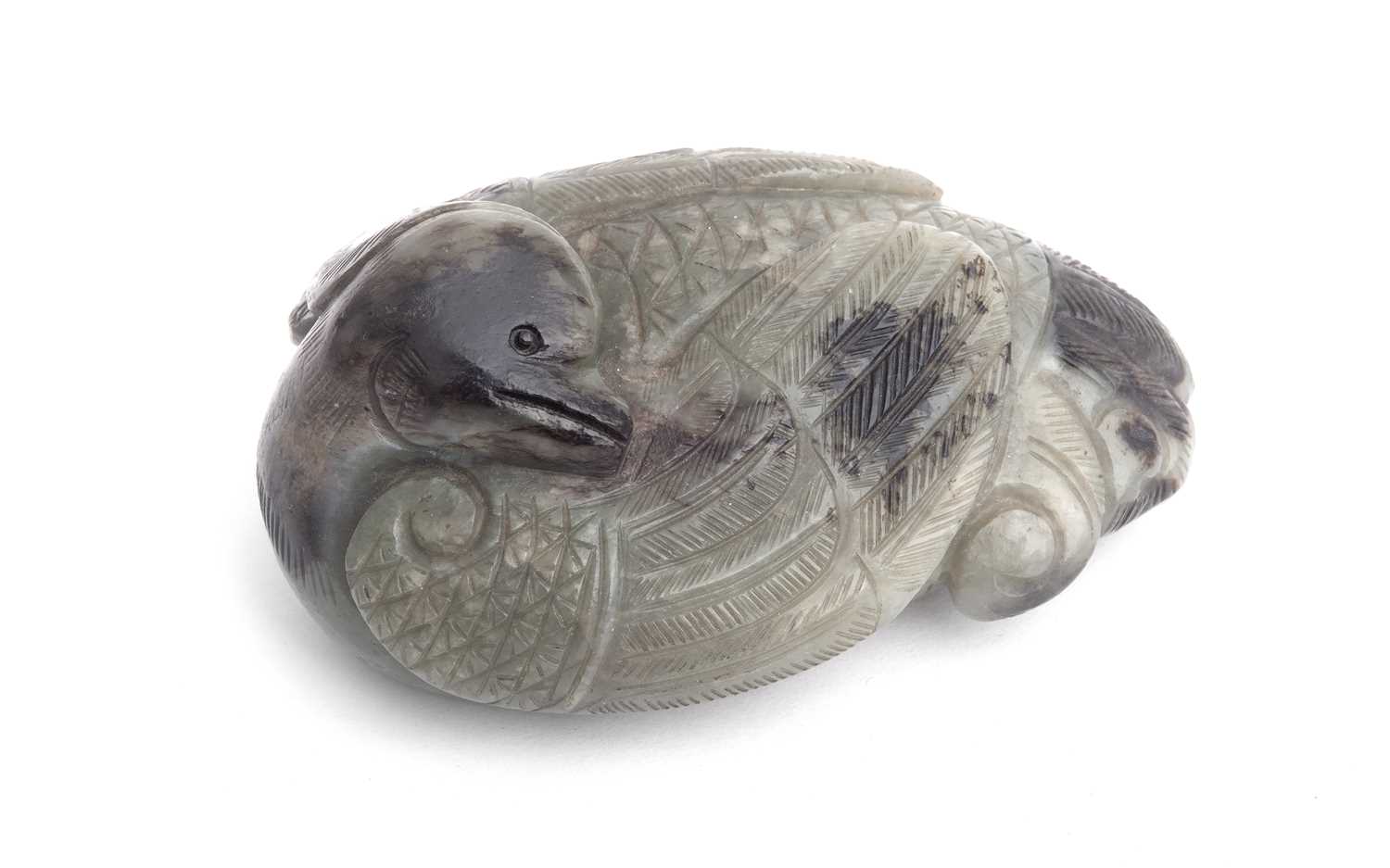 A CHINESE JADE CARVING OF A DOVE, PROBABLY 17TH CENTURY (MING PERIOD) - Image 2 of 10