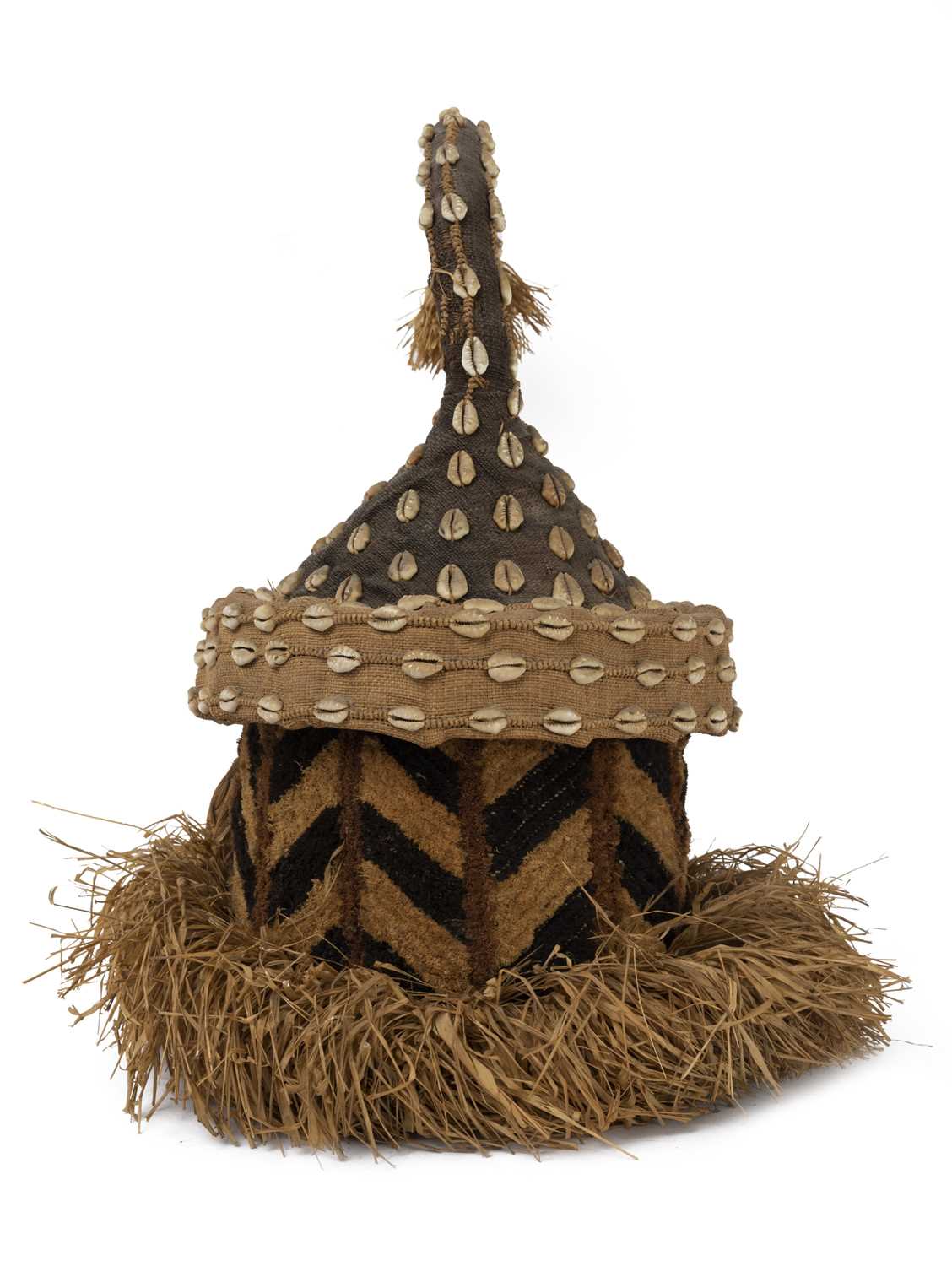 A KUBA MAKENGA HEADDRESS / MASK , CONGO - Image 2 of 2