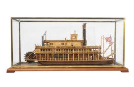 A MODEL OF A MISSISSIPPI PADDLE STEAMER