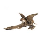 A TAXIDERMY MYTHICAL WINGED WEASEL