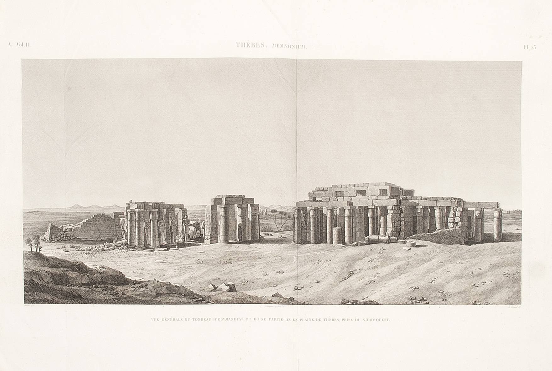 A SET OF FOUR 18TH CENTURY ENGRAVINGS OF THEBES AND KARNAK - Image 2 of 4
