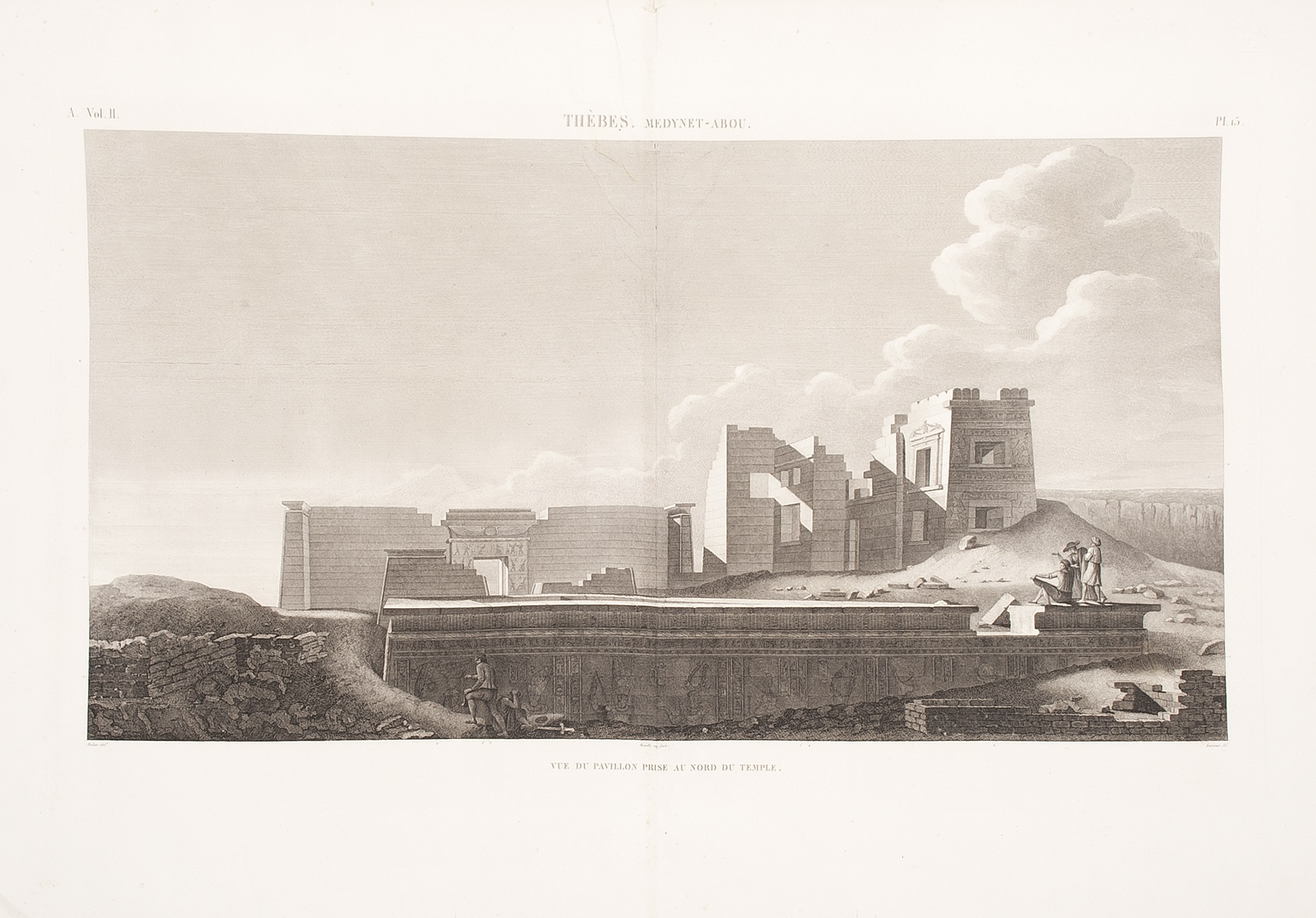 A SET OF FOUR 18TH CENTURY ENGRAVINGS OF THEBES AND KARNAK - Image 4 of 4