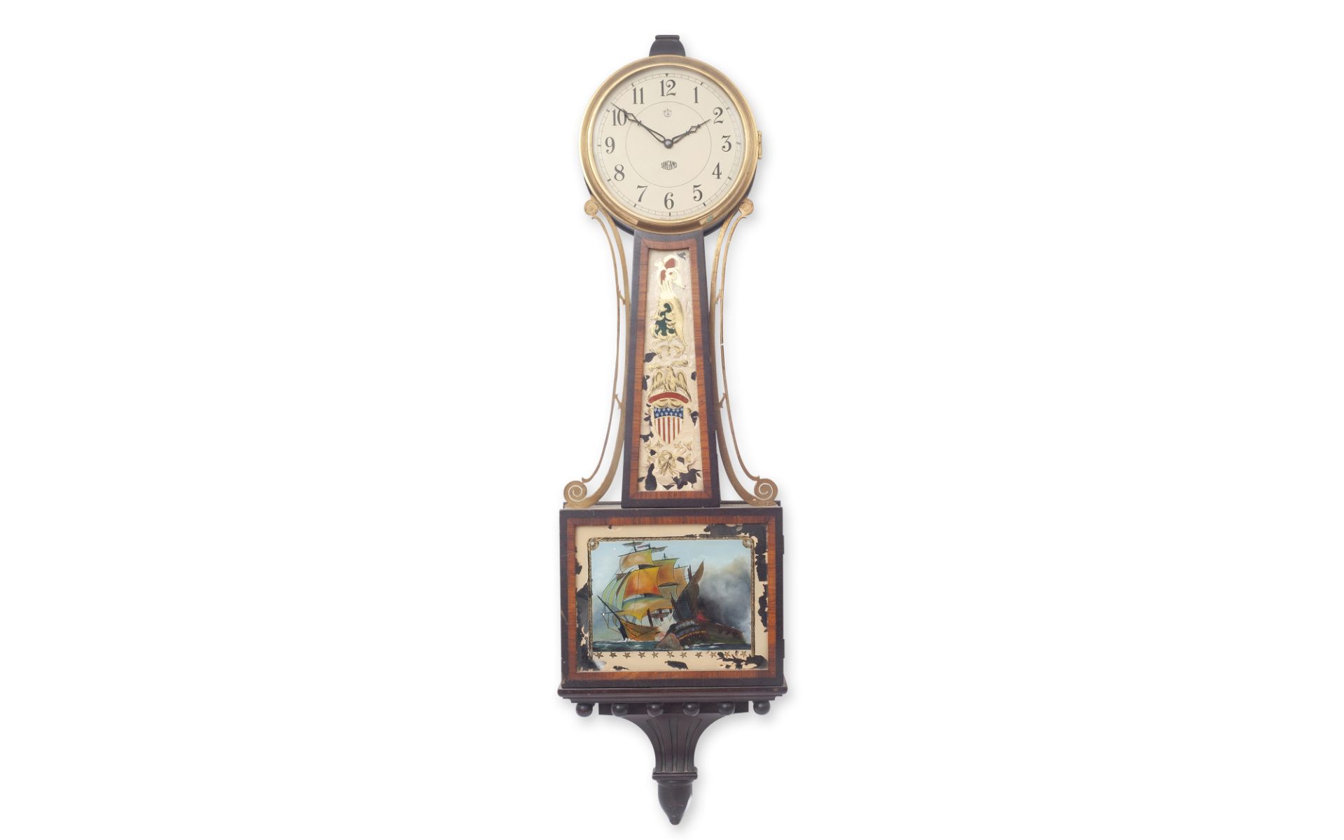 A FIRST HALF 20TH CENTURY AMERICAN ELECTRIC WALL CLOCK BY SANGAMO