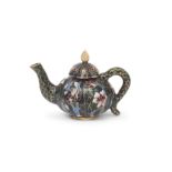 A CHINESE MINIATURE ENAMEL TEAPOT