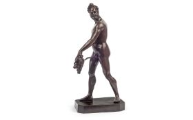 AFTER GIAMBOLOGNA (ITALIAN, 1529-1608): A 19TH CENTURY BRONZE FIGURE OF MARS