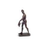 AFTER GIAMBOLOGNA (ITALIAN, 1529-1608): A 19TH CENTURY BRONZE FIGURE OF MARS