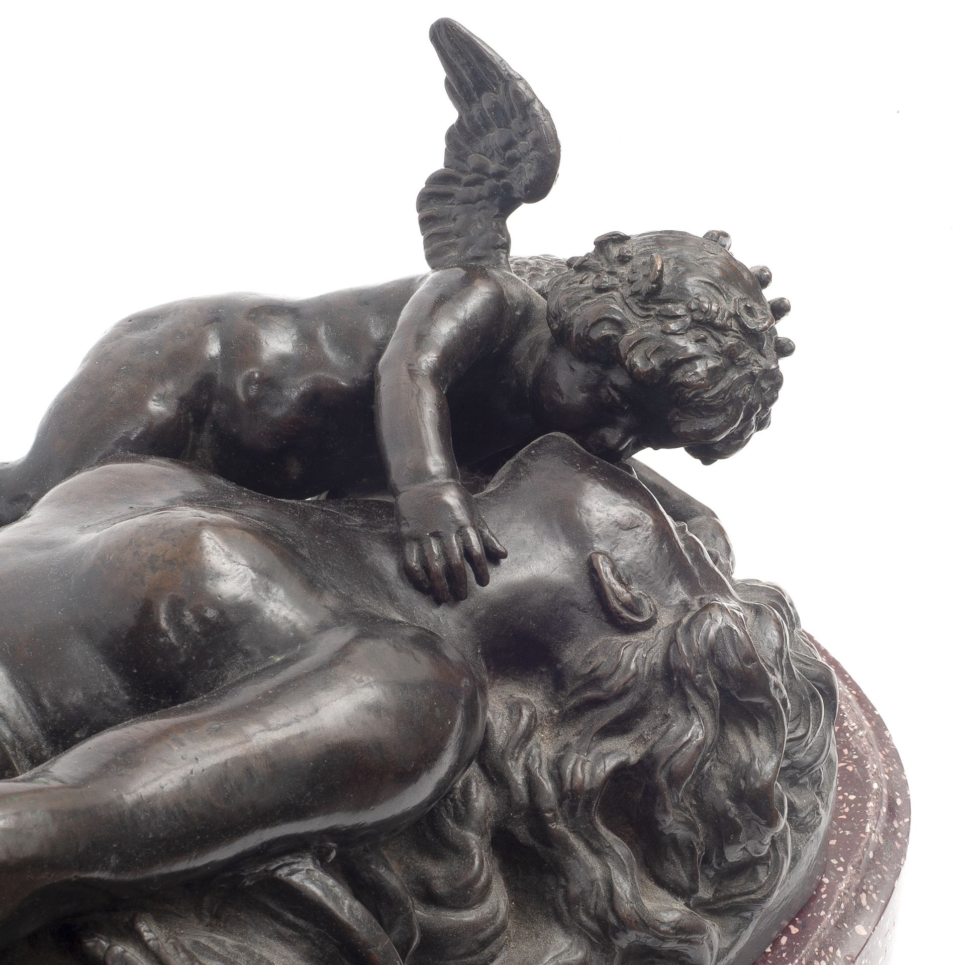 A LARGE 17TH CENTURY STYLE BRONZE EROTIC GROUP, PROBABLY 19TH CENTURY - Image 3 of 6