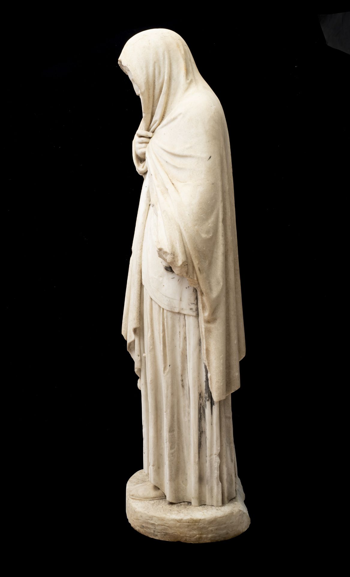 BENJAMIN EDWARD SPENCE (1822-1866): A LARGE MARBLE FIGURE 'HIGHLAND MARY', CIRCA 1855 - Image 2 of 4