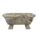 A GRAND TOUR STYLE GREEN MARBLE MODEL OF A ROMAN BATH