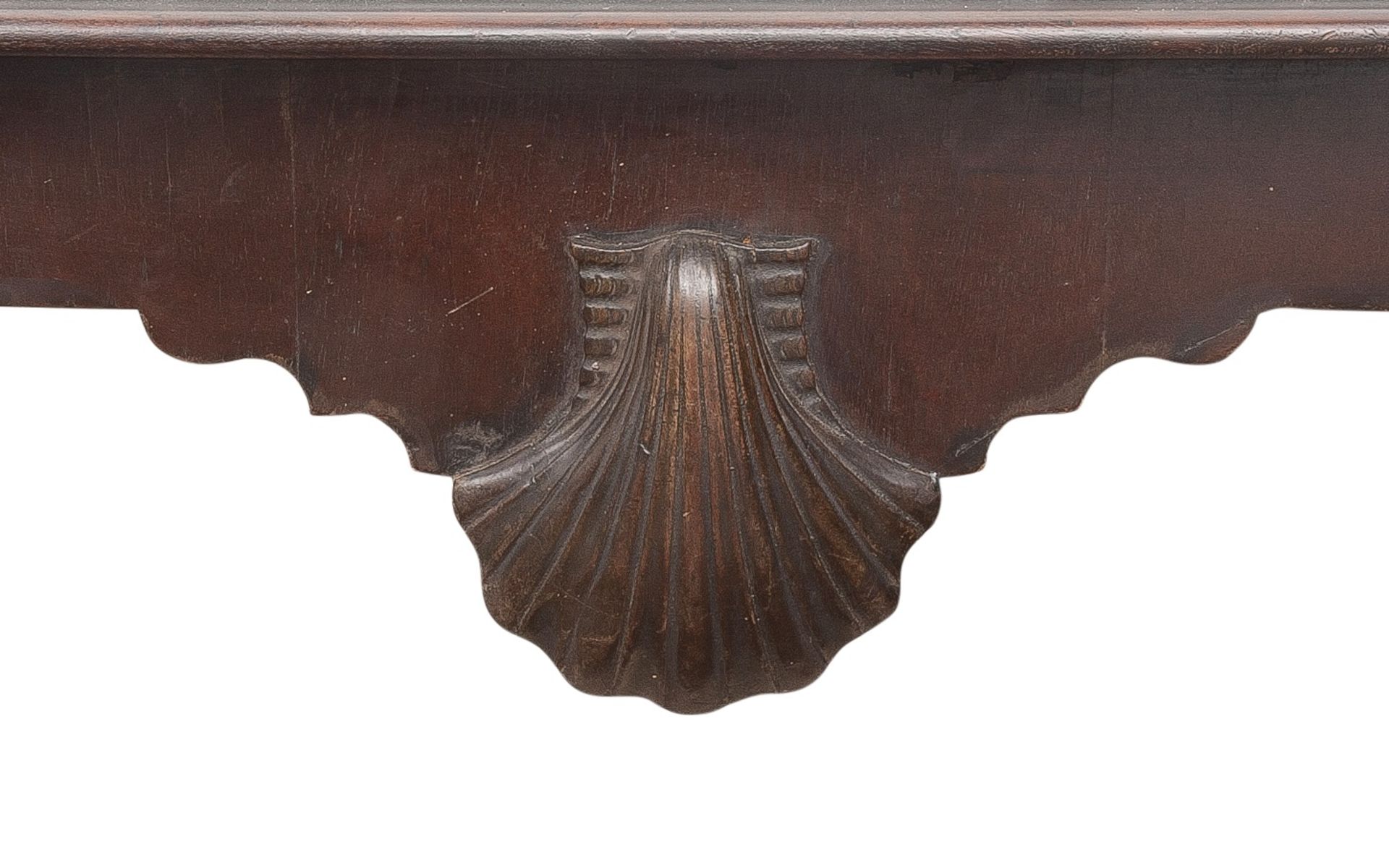 AN 18TH CENTURY AND LATER IRISH MAHOGANY CONSOLE TABLE - Image 2 of 3