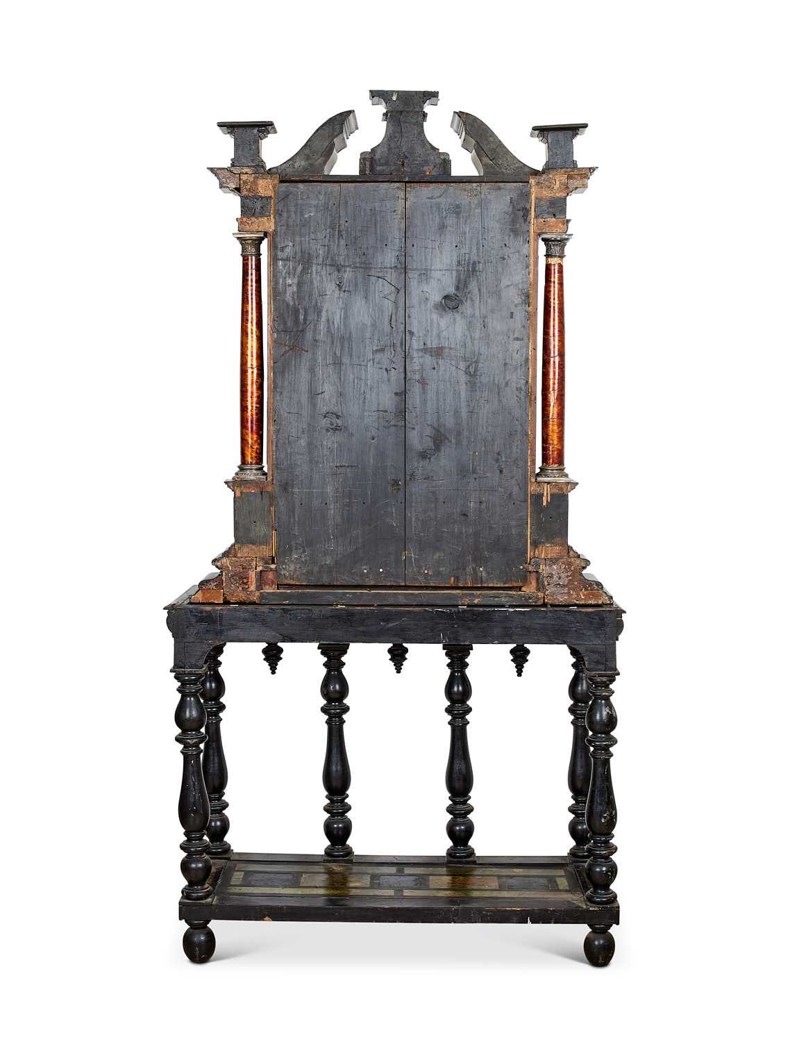 A LATE 17TH / EARLY 18TH CENTURY ITALIAN BAROQUE TORTOISESHELL CABINET ON LATER STAND - Image 2 of 10