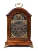 A FINE LATE 18TH CENTURY MAHOGANY FUSEE TABLE CLOCK BY JOHN LEVENS OF LONDON