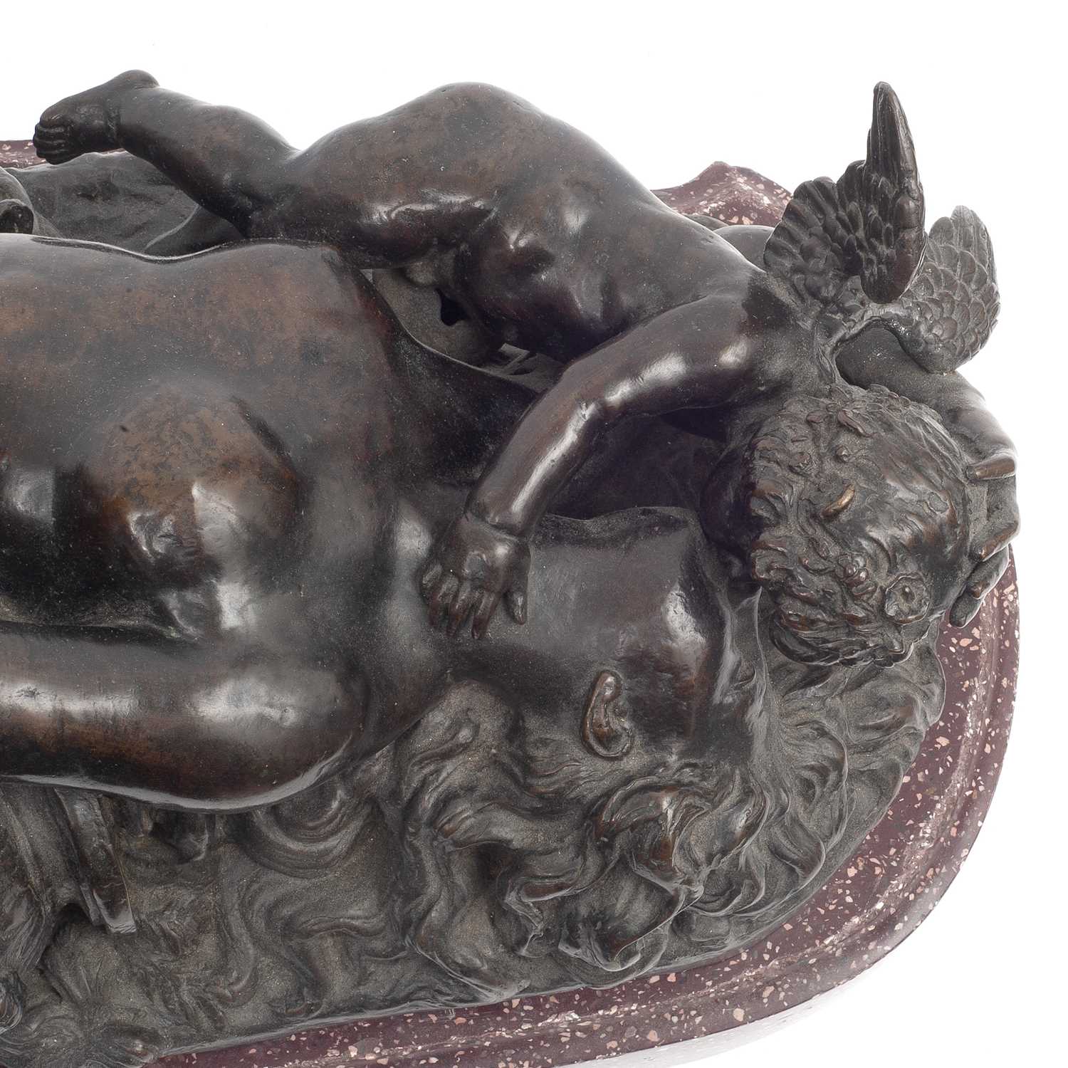 A LARGE 17TH CENTURY STYLE BRONZE EROTIC GROUP, PROBABLY 19TH CENTURY - Image 5 of 6