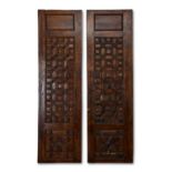 A PAIR OF MAMLUK CARVED WOOD DOORS, EGYPT, 15TH CENTURY AND LATER