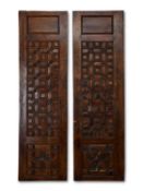 A PAIR OF MAMLUK CARVED WOOD DOORS, EGYPT, 15TH CENTURY AND LATER