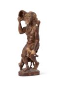 AN AFRICAN TRIBAL CARVED WOOD SCULPTURE