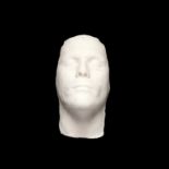 A PLASTER MODEL OF A DEATH MASK