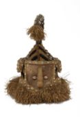 A KUBA MAKENGA HEADDRESS / MASK , CONGO