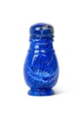 A SOLID LAPIS LAZULI SCENT BOTTLE