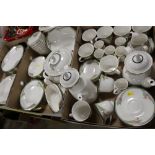 A LARGE QUANTITY OF ROYAL DOULTON VOGUE COLLECTION AWAKENING TC1162 CHINA, TO INCLUDE TEA AND COFFEE