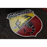 ***A REPRODUCTION FIAT ABARTH PLAQUE**