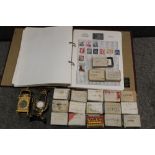 A COLLECTION OF ASSORTED WORLD STAMPS TO INCLUDE A BRITANNIA ALBUM, TOGETHER WITH TWO REPRODUCTION