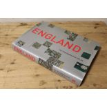 A PHOTOGRAPHIC MAP OF ENGLAND IN CARRY CASE BY HARPER COLLINS