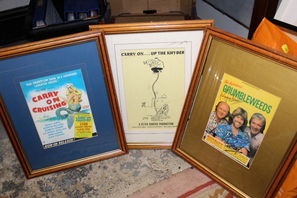 A QUANTITY OF ASSORTED PRINTS TO INCLUDE CARRY ON FILM RELATED PRINTS, MUSICAL PRINTS, FLORAL PRINTS - Image 2 of 3