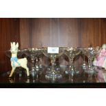 A COLLECTION OF 16 VINTAGE BABYCHAM GLASSES TOGETHER WITH A CARLTONWARE BABYCHAM FIGURE