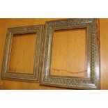 TWO TWENTIETH CENTURY DECORATIVE FRAMES, rebate 24 x 18 cm