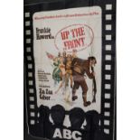 A VINTAGE CINEMA / FILM POSTER FOR 'UP THE FRONT' STARRING FRANKIE HOWERD, APPROX 150 X 101 CM