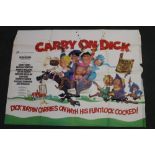 A VINTAGE CINEMA / FILM POSTER FOR 'CARRY ON DICK', APPROX 75 X 101 CM