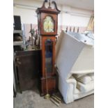 A MODERN TRIPLE WEIGHT 'BLUART' LONGCASE CLOCK - PENDULUM H-200 CM