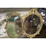 TWO FRAMED MIRRORS