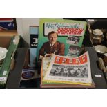 A SMALL QUANTITY OF 1970S FOOTBALL PROGRAMMES AND SPORTING ANNUALS, TWO SPORTING MAGAZINES ONE