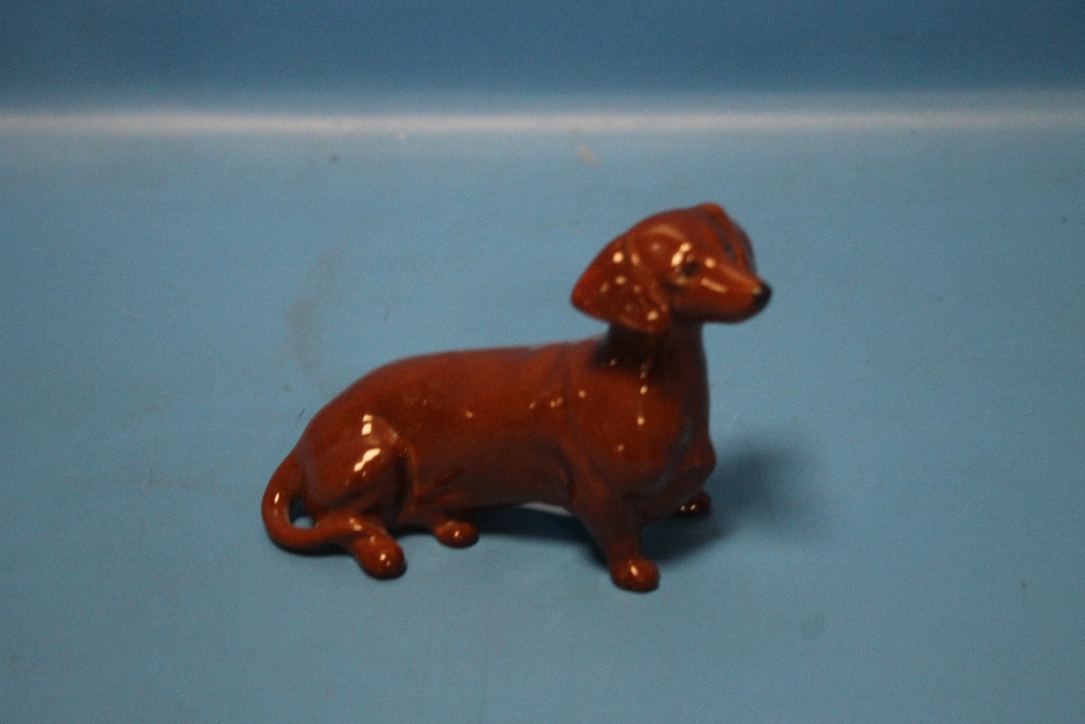 A BESWICK DACSHUND DOG