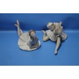 A PAIR OF LLADRO BALLERINAS¦Condition Report:,/b>No obvious visual signs of restoration¦